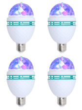 Usado, 4 Piezas RGB Bombilla LED Giratoria Cristal Bola Escenario Luz Navidad Disco Fiesta Lámpara segunda mano  Embacar hacia Argentina