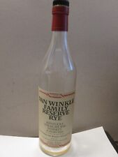 Van Winkle Family Reserve RYE 13 Year Empty Whiskey Bottle Unrinsed Pappy 95.6, used for sale  Shipping to South Africa
