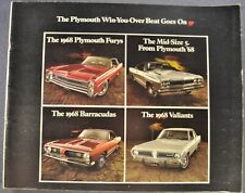 1968 plymouth brochure for sale  Olympia