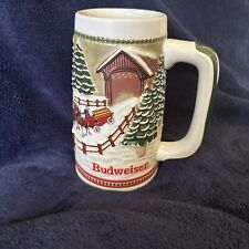 1984 Budweiser Clydesdale Natal Feriado Stein Caneca Ponte Coberta Frete Grátis comprar usado  Enviando para Brazil