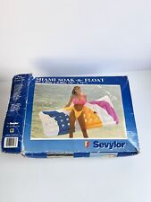 Espreguiçadeira de piscina vintage 1987 ~ Miami Soak N Float 31” x 72” por Sevylor comprar usado  Enviando para Brazil