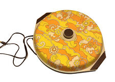 Used, Vintage Salton HOT PARTY SERVER WS3 Sunswirl WARMING TRAY Pizza Floral Platter for sale  Shipping to South Africa
