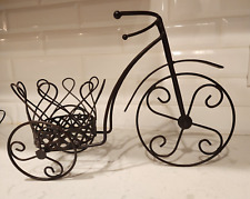 Suporte de vela/planta de triciclo de metal estilo rústico decoração de mesa interior/exterior comprar usado  Enviando para Brazil