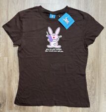 Camiseta Y2K Jim Benton Happy Bunny “Give Me Your Number” tamanho M comprar usado  Enviando para Brazil