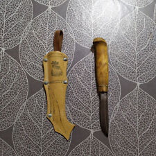 Used, Antique Finnish Puukko Knife WW2 paper sheath Moose army canteen 2 40's unused for sale  Shipping to South Africa