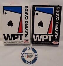 BEE World Poker Tour Playing Cards White & Black Decks - Order No 979 + WPT Chip for sale  Shipping to South Africa