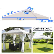 Garden Gazebo Top Cover 2.5x2.5M Canopy Replacement Pavilion Roof Two Tier Cover for sale  Shipping to South Africa