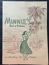 1940s tiki menu for sale  Los Angeles