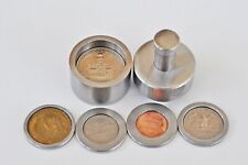 Steel Coin Ring Tool SET with SPACERS for 5 US COINS CENTER PUNCH Hole 1/2"  for sale  Shipping to South Africa