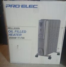 Pro Elec 2.5kW 11 Fin Oil Filled Portable Electric Heater Radiator White (A2) for sale  Shipping to South Africa
