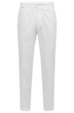 BOSS Micro-Patterned Pants Trousers  in Stretch Cotton Relaxed Fit - Size 32R for sale  Shipping to South Africa