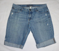 Bermuda jeans Abercrombie & Fitch bainha crua shorts desgastado feminino em excelente estado usado comprar usado  Enviando para Brazil