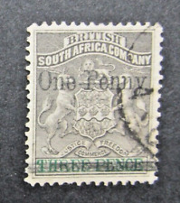 Rhodesia 1896 grey for sale  HAILSHAM
