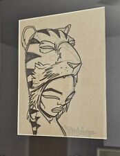 Sam Flores Tiger Baby Original Art Drawing 2009 for sale  Shipping to South Africa