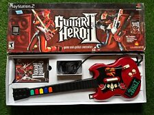 Playstation 2 (PS2) Guitar Hero 2 Red Octane Wired Guitar & Game Original Box for sale  Shipping to South Africa