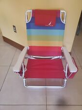 Usado, Cadeira de praia portátil Nautica, até 300 lb, porta-copos (veleiro) comprar usado  Enviando para Brazil