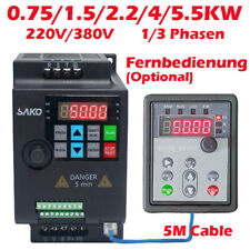 220V 380V 1.5KW 2.2KW 4KW 5.5KW Frequenzumrichter Frequenzumwandler Inverter VFD, usado comprar usado  Enviando para Brazil
