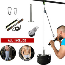 Fitness DIY Pulley Cable Machine Set Biceps Triceps Arm Strength Training, used for sale  Pleasant Hill