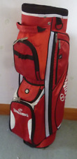 SPALDING  Golf cart bag - 14 way divider system- Red - Raincover for sale  Shipping to South Africa