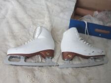 Risport Antares Women White Ice Skates Size 38. Skate size 255 Graf Blades 9 2/3 for sale  Shipping to South Africa