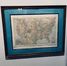 vintage framed mexico map for sale  Wallis