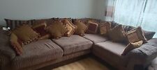 Corner sofa brown for sale  LONDON
