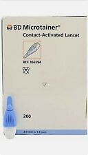 BD Microtainer Contact - Hoja de lanceta activada 1,5 mm de ancho [Paquete de 200] en caja segunda mano  Embacar hacia Argentina