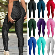 Used, Womens Anti-Cellulite Booty Push Up Yoga Leggings Fitness Butt Lift Gym Pants for sale  BIRMINGHAM