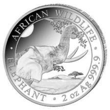 Silver somalia elephant for sale  Shipping to Ireland