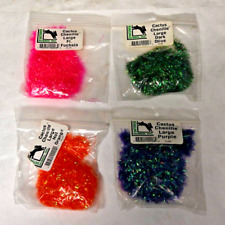 Hareline Dubbin Inc Cactus Chenille Orange, Purple, Fuschia,Dark Olive Fly Tying for sale  Shipping to South Africa