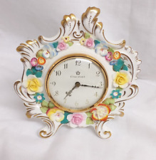 Clock coalport floral for sale  GRAYS