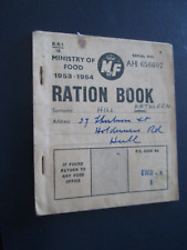 Ration book 1953 for sale  MABLETHORPE