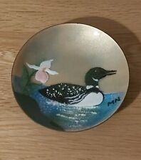 Used, Bird Signed Vintage Handcrafted Bovano of Cheshire Enamel on Copper 4" Dish E for sale  Shipping to South Africa