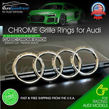 Emblema de grade cromada Audi anéis dianteiros emblema A1 A3 A4 A5 S5 A6 S6 TT 8K0853605 comprar usado  Enviando para Brazil