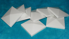 Lote de 8 tampas de cerca de PVC estilo pirâmide BRANCO 5 x 5" toppers quadrados comprar usado  Enviando para Brazil