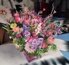 floral silk vase for sale  Pleasant Prairie