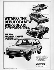 1980 Fiat X1/9 Brava Strada & Spider 2000 anúncio original comprar usado  Enviando para Brazil