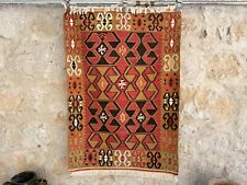 Used, Turkish Traditional Kilim Area Vintage Tribal Rug,Home Decor Oushak Rug for sale  Shipping to South Africa