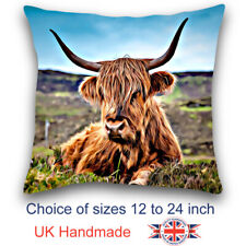 Highland cow cushion for sale  WISBECH