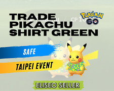 Camisa Verde Trade Pikachu - Pokemon Pikachu Taipei GO - Evento Exclusivo comprar usado  Enviando para Brazil