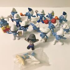 Lot of 17 Smurf Toys Peyo McDonalds Figures, used for sale  Canada