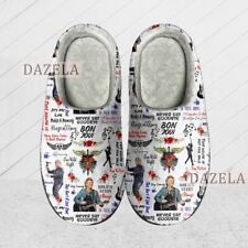 Chinelos de inverno unissex personalizados Bon Jovi, chinelo personalizado Bon Jovi Shoes comprar usado  Enviando para Brazil