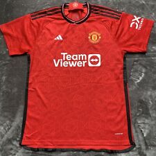 Adidas Manchester Utd 23/24 Home Shirt Team Viewer Masculino XXL Slim Fit - Grátis P&P comprar usado  Enviando para Brazil