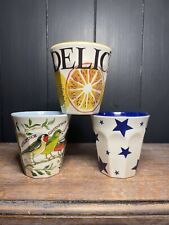 Emma Bridgewater Melamine Beakers X 3 It’s Delicious, Blue Stars, Garden Birds for sale  Shipping to South Africa