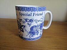  SPODE BLUE ROOM COLLECTION MUG SPECIAL FRIEND Blue & White China  for sale  NORWICH