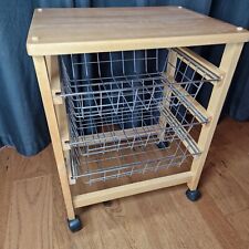 Pine vegetable trolley for sale  PERTH