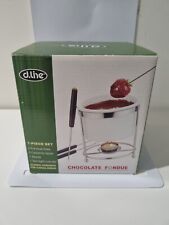 D.line 7 Piece Chocolate Fondue Set, used for sale  Shipping to South Africa