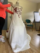 Satin wedding gown for sale  Ireland