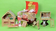 Used, fistuff Sylvanian Families Decorated Vintage Caravan Tree House Stable OOAK LOT for sale  Shipping to South Africa