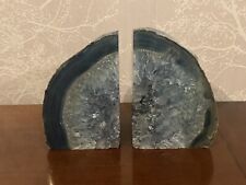 Blue agate crystal for sale  MALDON